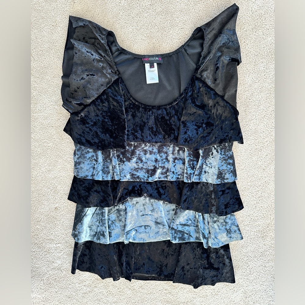 Candy Couture velvet shirt